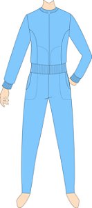 Ref. 102 - Molde de Agasalho Feminino de Moletom - DIGITAL