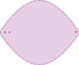 Ref. 1002 - Molde de Babador Bandana - DIGITAL