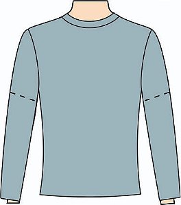 Ref. 122 - Molde de Camiseta Manga Posta Masculina - DIGITAL