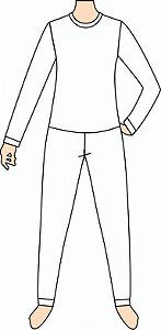 Ref. 158- Molde de Pijama Canelado Infantil - DIGITAL