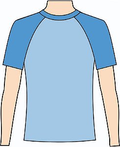Ref. 232 - Molde de Camiseta Manga Raglan Masculina - DIGITAL