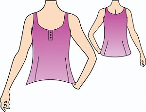 Ref. 113 - Molde de Regata Feminina - DIGITAL