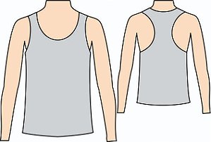 Ref. 404 - Molde de Regata Masculina cava Nadador - DIGITAL