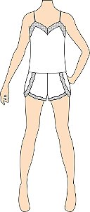 Ref. 460 - Molde de Pijama Feminino - DIGITAL