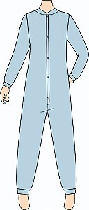 Ref. 244 - Molde de Pijama Macacão Unissex Adulto - DIGITAL