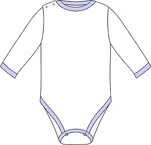 Ref. 322- Molde de Body Bebê - DIGITAL