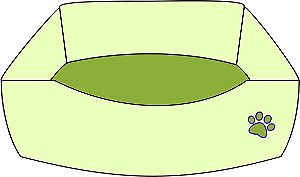 Ref. 443 - Molde de Cama Pet Quadrada - 43x43 cm - DIGITAL
