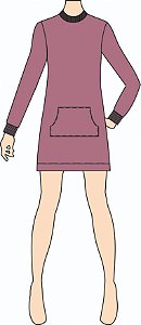 Ref. 356 - Molde de Vestido Adulto - DIGITAL