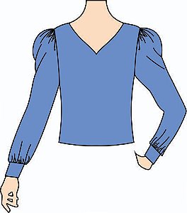 Ref. 397 - Blusa Manga Bufante Longa