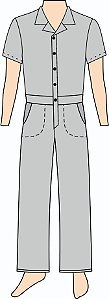 Ref. 363 - Molde de Macacão Profissional - DIGITAL