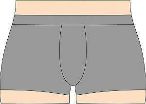Cueca Boxer Ref. 155 Kit PP/P/M/G/GG/EG/EGG