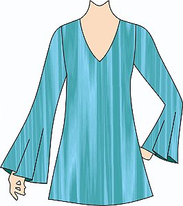Ref. 392 - Molde de Blusa - Manga Flare DIGITAL