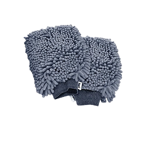 LUVA DE MICROFIBRA LAVAGEM AUTOMOTIVA MULT- COR AZUL- 125GSM
