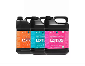 KIT POWER TRIO LOTUS G&S ALL 01 + PRÉ IMPER + TIRA MANCHAS 5 LITROS