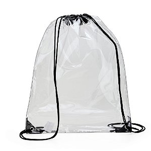 Sacochila Transparente em PVC - 34cm x 46cm