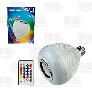 Lâmpada LED Musical Com Bluetooth e Controle Remoto