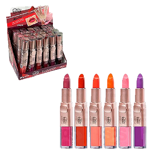 Batom 2 em 1 Matte Lipstick e Gloss