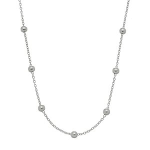Colar de Prata 925 com Bolinhas 50cm