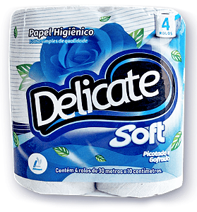 Papel Higienico Delicate c/4 Rolos
