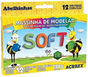 MASSINHA DE MODELAR SOFT 12UN