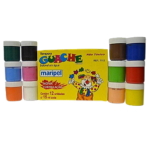 GUACHE 12UN 15ML CADA