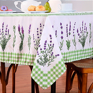Toalha de Mesa Estampada Allegra 1 Peça 4 Lugares 100% Poliéster