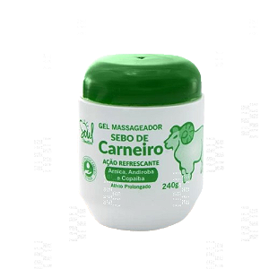 GEL MASSAGEADOR SEBO DE CARNEIRO 240G SOUL COSMETICOS