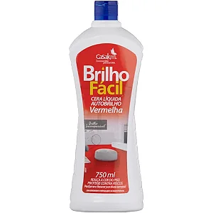 CERA BRILHO FACIL 750ML VERM