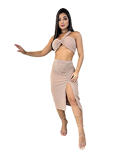 Conjunto Canelado Com Bojo