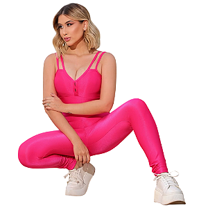 Conjunto Fitness Wonder Luxo  Alta Compressão e Bojo Removível