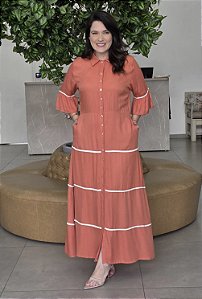 Vestido Feminino Longo Ivonete Casual