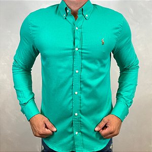 Camisa Manga Longa PRL Verde REF. 40366