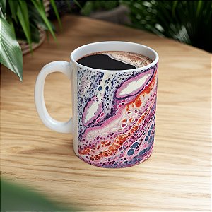 Caneca Histolopatologia Aquarela Patologia