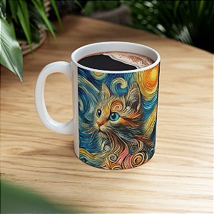 Caneca Gato Van Gogh