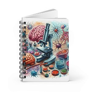 Caderno ou Agenda - Microscópio
