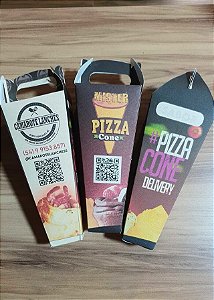 Caixa Para Pizza Cone personalizada