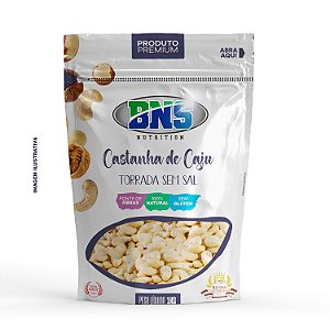CASTANHA DE CAJU INTEIRA TORRADA SEM SAL - BNS NUTRITION