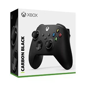 Controle Sem Fio Microsoft Carbon Black, Series X, S, One