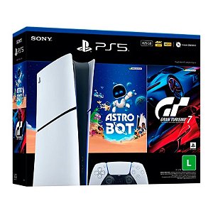 Console Sony PlayStation 5, Edição Digital, SSD 825GB, Controle Sem Fio DualSense + 2 Jogos Digitais