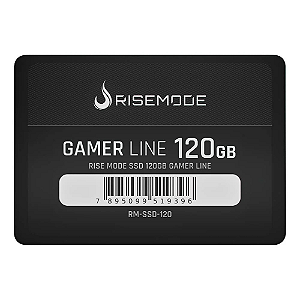 SSD Rise Mode Gamer Line, 120GB, SATA III, Leitura: 530MB/s, Gravação: 520MB/s, Preto - RM-SSD-120
