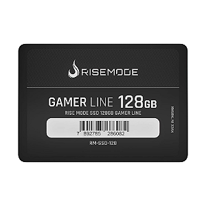 SSD Rise Mode Gamer Line, 128GB, SATA III, Leitura: 530MB/s, Gravação: 520MB/s, Preto - RM-SSD-128