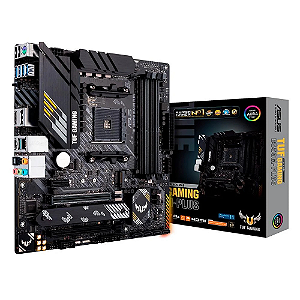 Placa-Mãe ASUS TUF Gaming B550M-Plus, AMD AM4, mATX, DDR4, Preto - 90MB14A0-C1BAY0