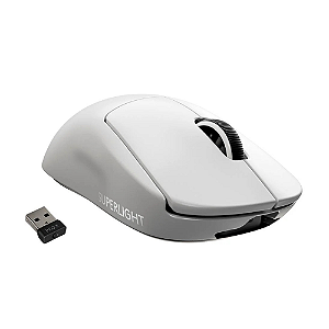 Mouse Sem Fio Gamer Logitech G PRO X Superlight, Lightspeed, 25000 DPI, 5 Botões, Branco - 910-005941