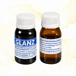 SOLDA A FRIO GLANZ - PARA VEDAÇÃO EM ALUMÍNIO - PÓ METÁLICO + LÍQUIDO