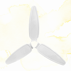 KIT 3 PAS VENTILADOR DE TETO VENTISOL WIND BRANCO 0375 124
