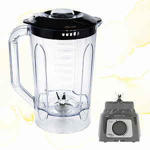 COPO COMPLETO LIQUIDIFICADOR AGRATTO TURBO 15 ALIQ05N - ORIGINAL 18821