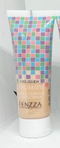 Base Liquida Matte Cobertura Média 30ml - Fenzza - Cor: Bege Claro