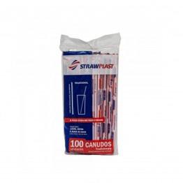 CANUDO PLASTICO BIO TRANSPARENTE SACHET 6MMX20CM MEXEDOR DRINK C/100 - STRAW
