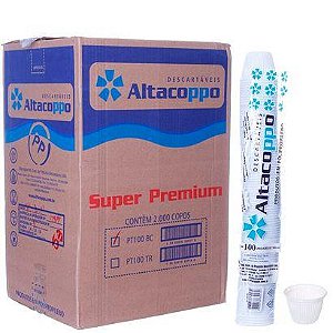 POTE 100ML PP BRANCO CX C/2000 (20X100) - ALTACOPPO