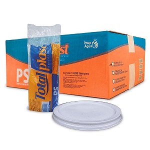 TAMPA PLASTICA P/ POTE 200ML CX C/1000 (20X50) - TOTALPLAST